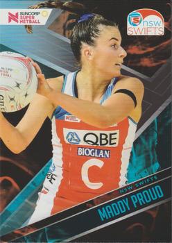 2019 Tap 'N' Play Suncorp Super Netball #50 Maddy Proud Front